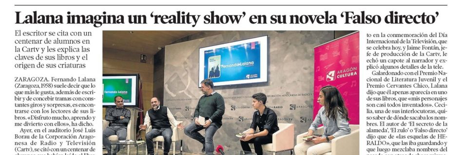 Heraldo de Aragn Falso directo presentación