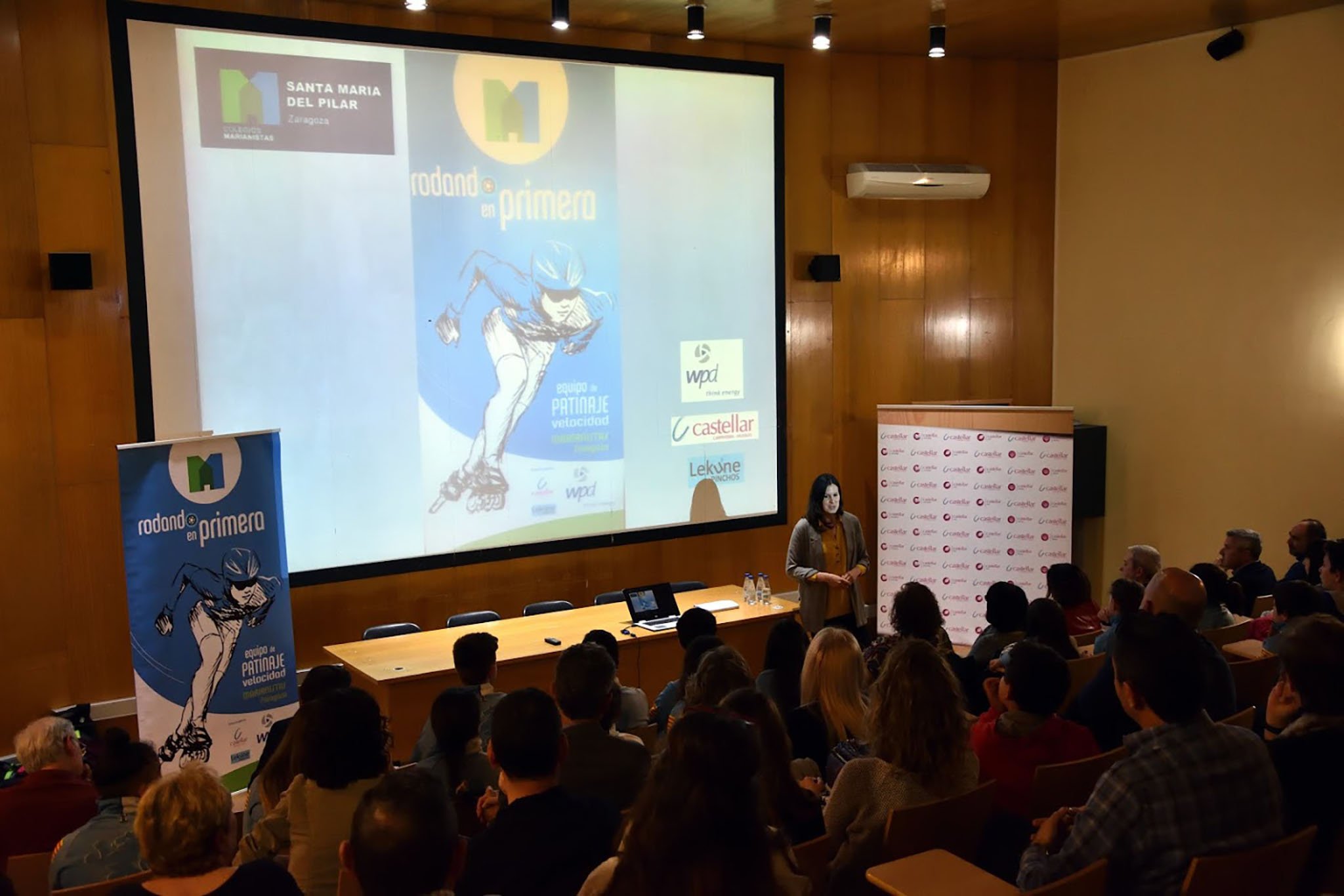 Equipo de patinaje de velocidad marianistas Zaragoza en la Liga Nacional