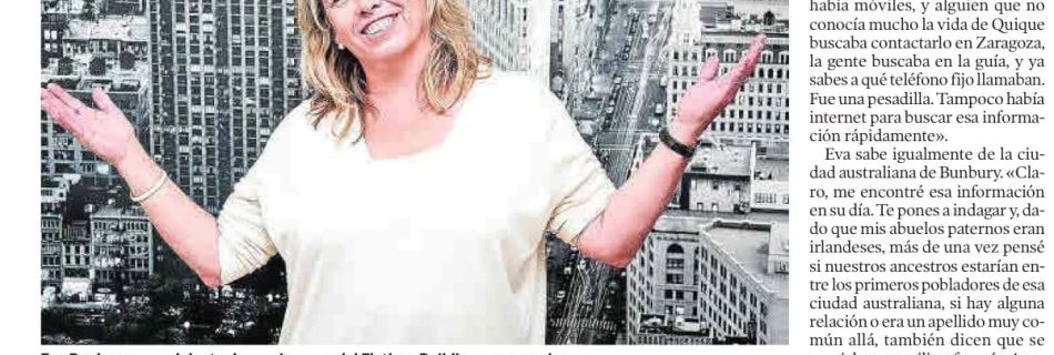 Eva Bunbury Quique me pidió prestado mi apellido cuando éramos niños